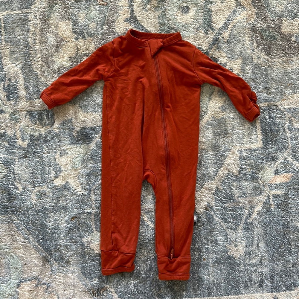 🌻reduced🌻Kyte rust zipper romper 0-3
